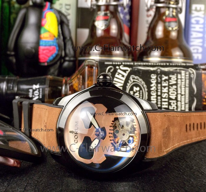 2019 Replica Corum Watches Corum Bubble Skull Black PVD